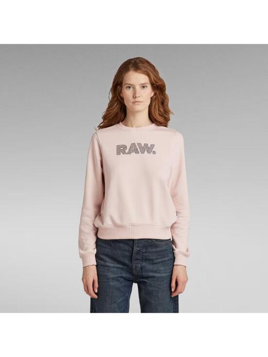 Tops - NWT G-Star RAW Anglaise Graphic Crewneck Sweatshirt Womens Pink Small $110 MSRP